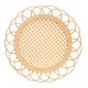 Porta Copos11cm x 1,5cm Tramato Natural Rattan 